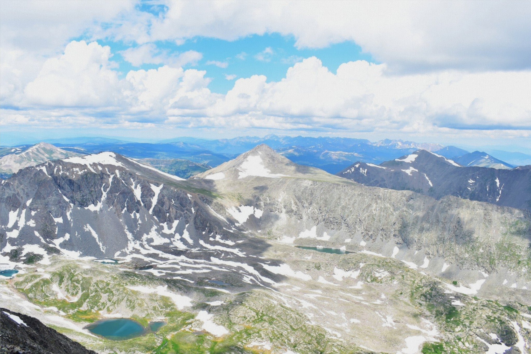 Tenmile Throne: View from Quandary Peak Summit