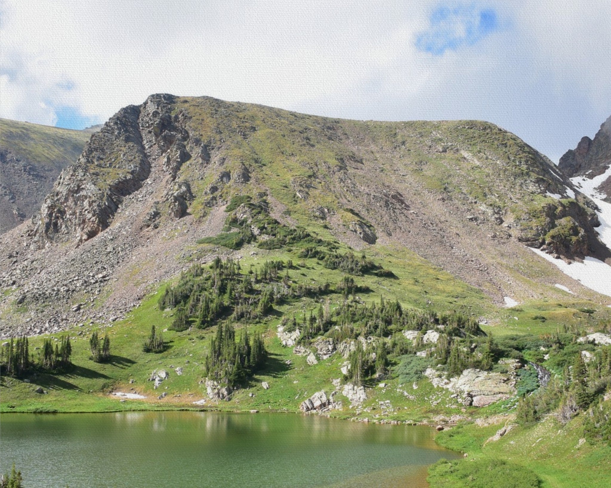 Treeline Tranquility: Rogers Peak Lake