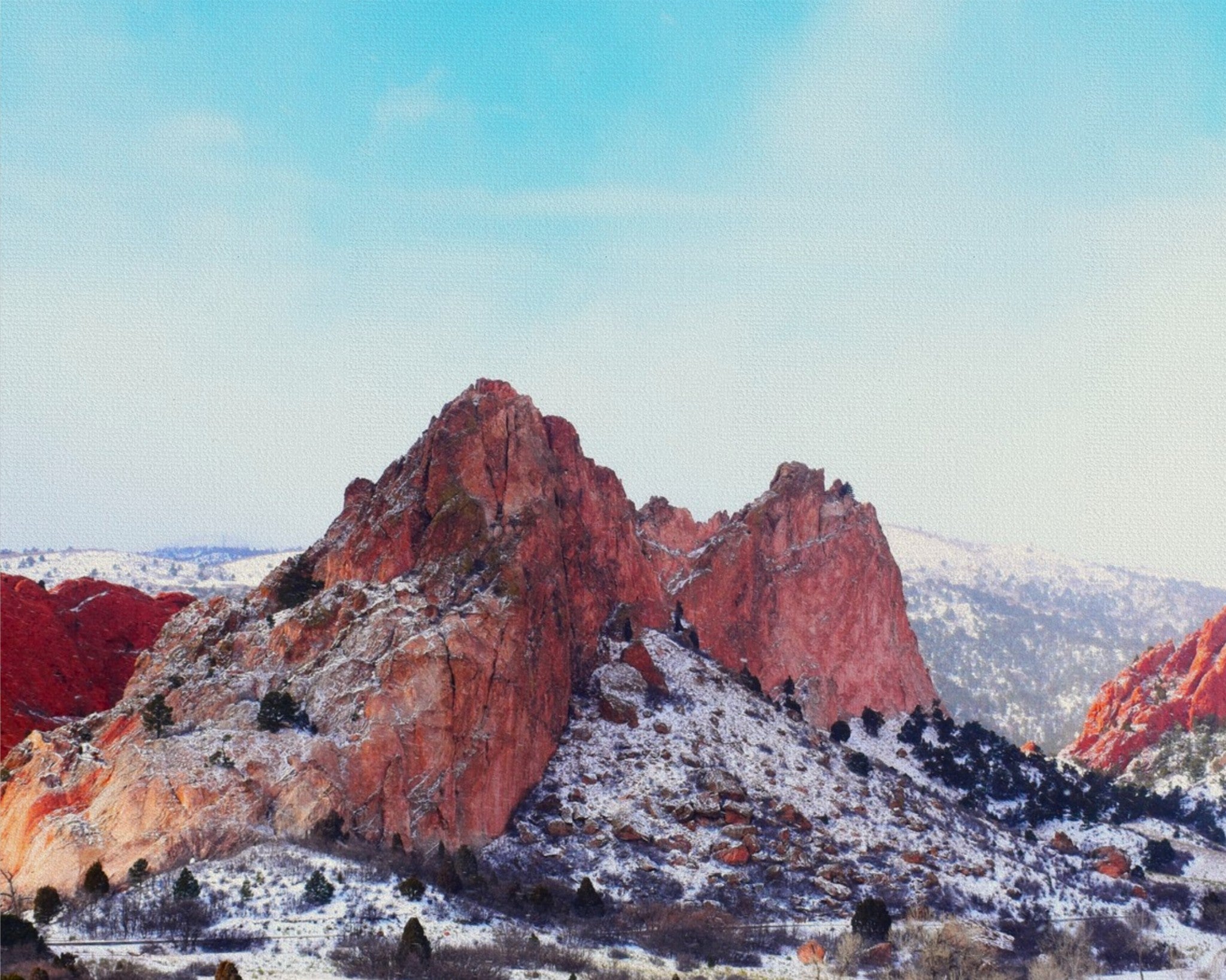 Red Rocks, White Silence