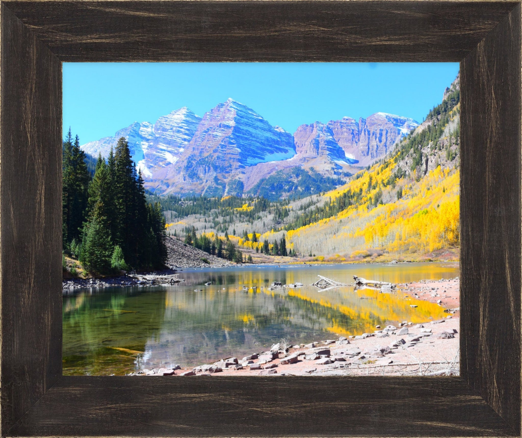 Maroon Bells: Autumn's Golden Hour