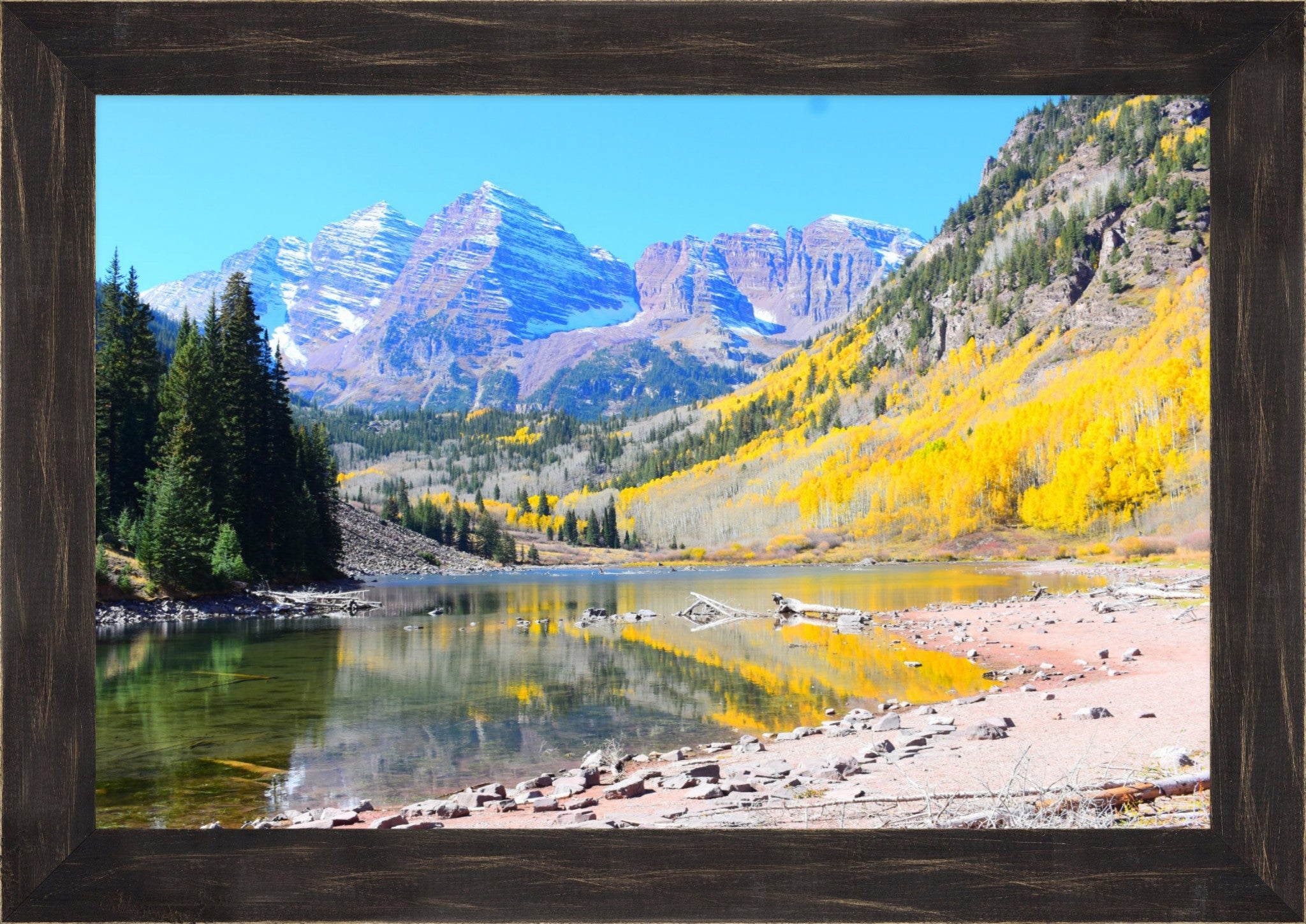Maroon Bells: Autumn's Golden Hour