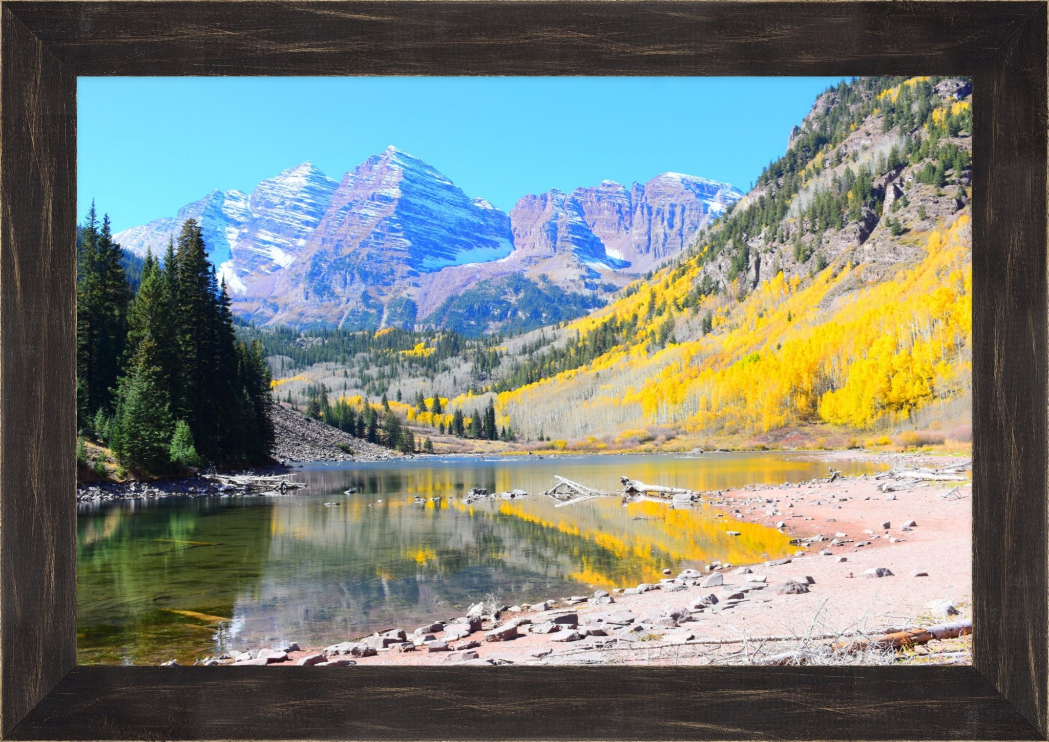 Maroon Bells: Autumn's Golden Hour