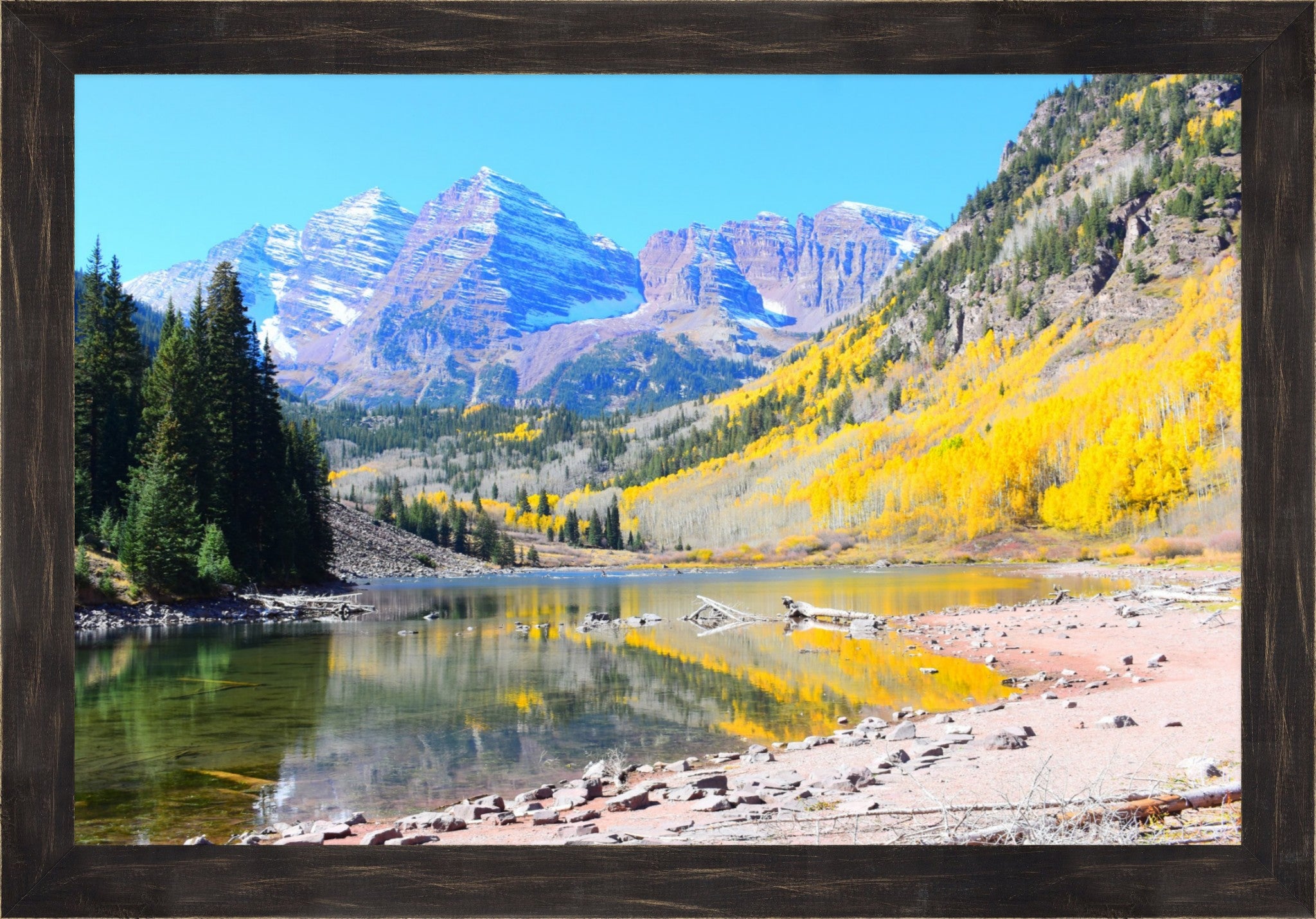 Maroon Bells: Autumn's Golden Hour