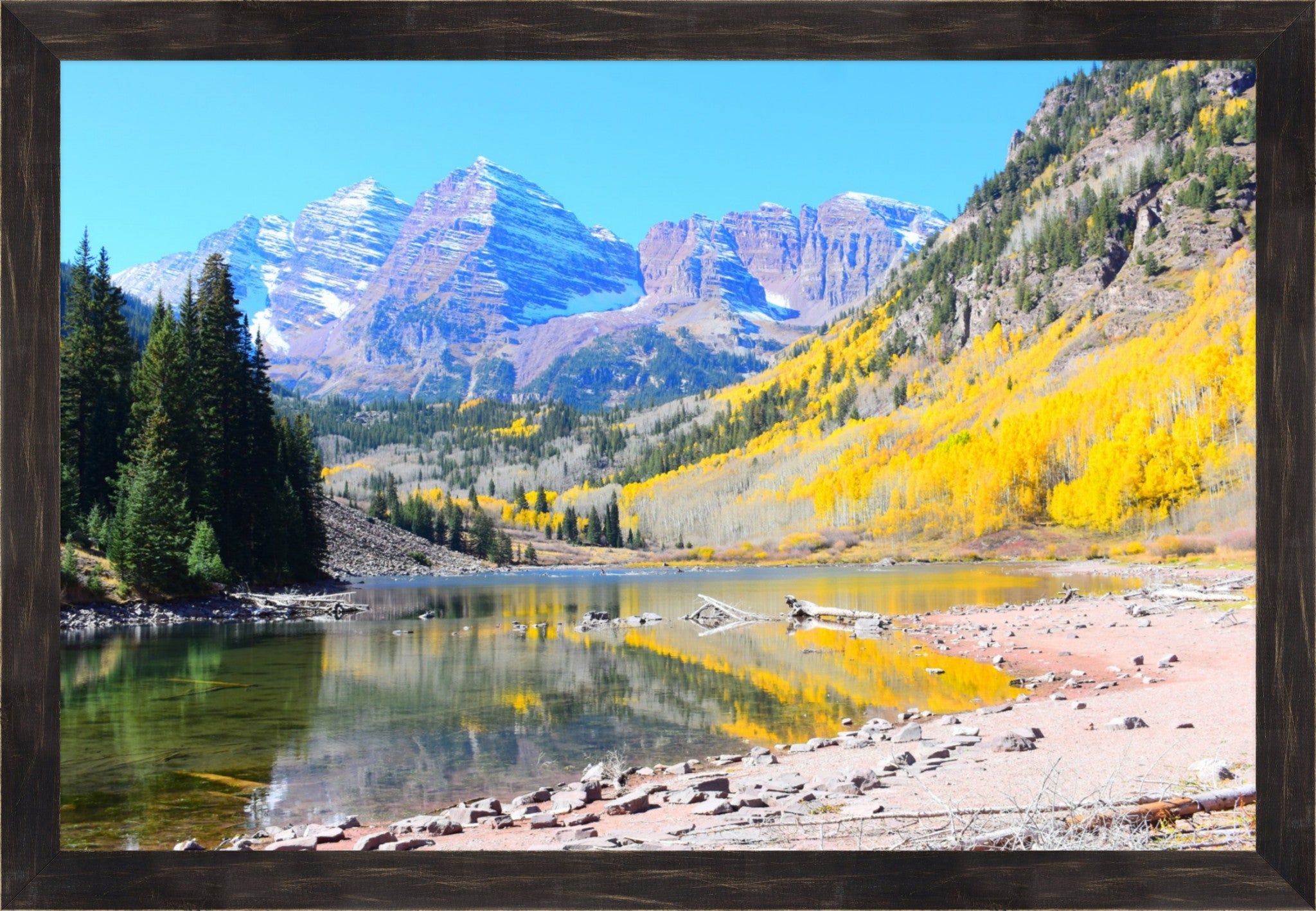 Maroon Bells: Autumn's Golden Hour