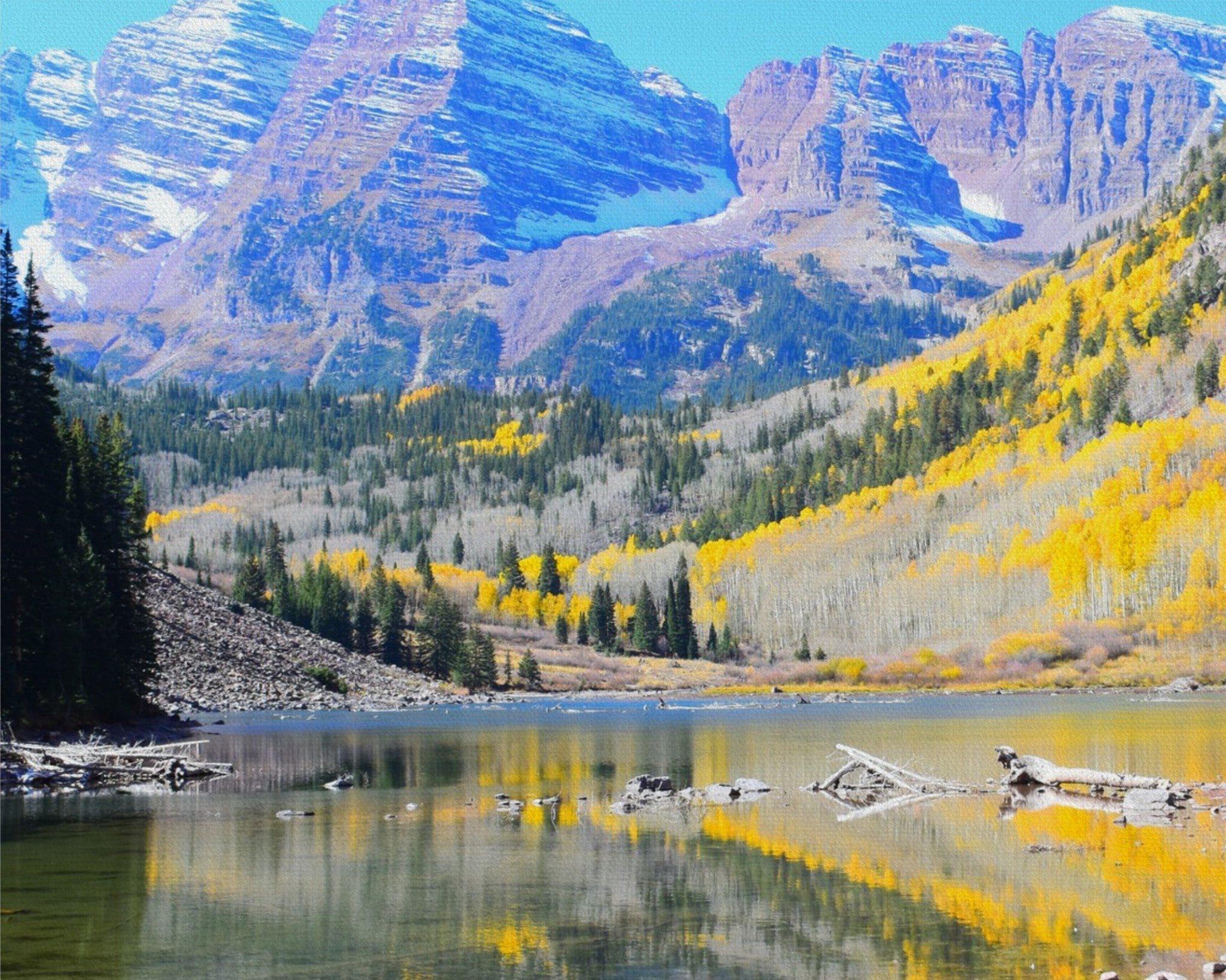 Maroon Bells: Autumn's Golden Hour